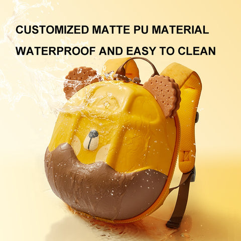 Mideer Yellow Sweet Room Waffle Bear Backpack 26cm