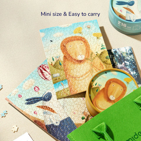 Mideer Pocket Series Puzzle Fish Also Like Flowers, 216 Pieces