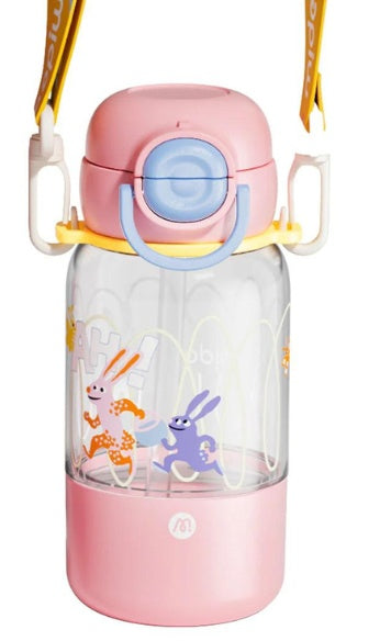 Mideer Portable Double Drinking Bottle Pink Rabbit 590ml