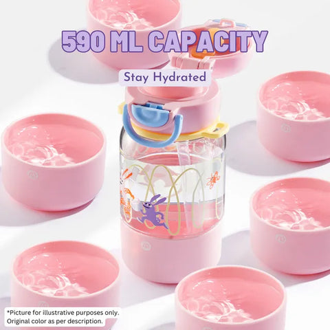 Mideer Portable Double Drinking Bottle Pink Rabbit 590ml