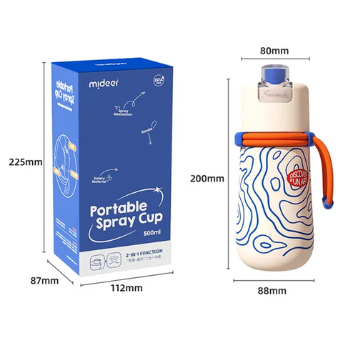 Mideer Portable Spray Cup Blush Pink 500ml