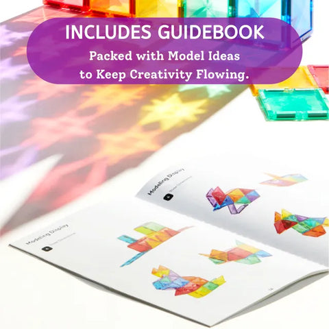 Mideer Colorful Magnetic Tiles Glow Mosaic 80 Pieces