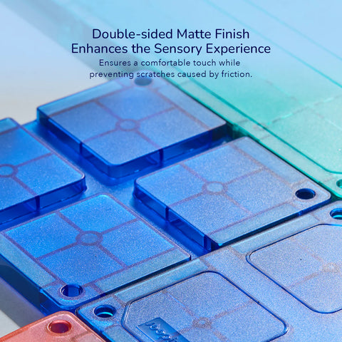 Mideer Racing Track Grooved Magnetic Tiles 115 Pieces