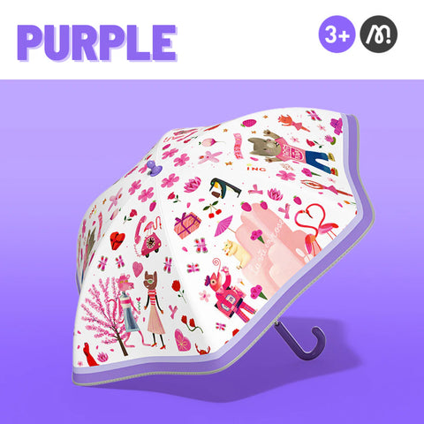 Mideer Rain and Sun Umbrella, Fantasy Tale Taro Purple