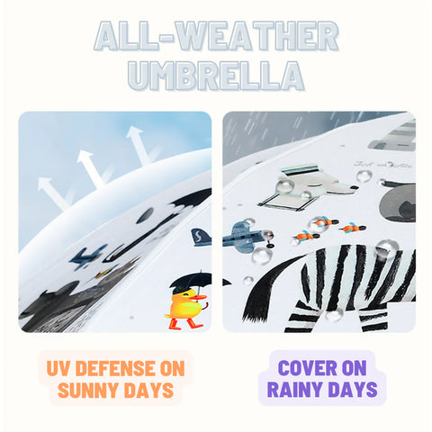 Mideer Rain and Sun Umbrella, Fantasy Tale Taro Purple