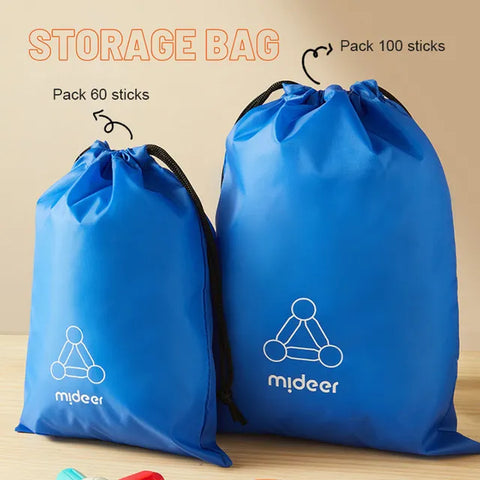 Mideer Rainbow Magnetic Sticks 100 Pieces