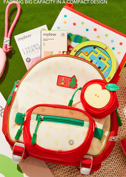 Mideer Red Apple Backpack 30cm
