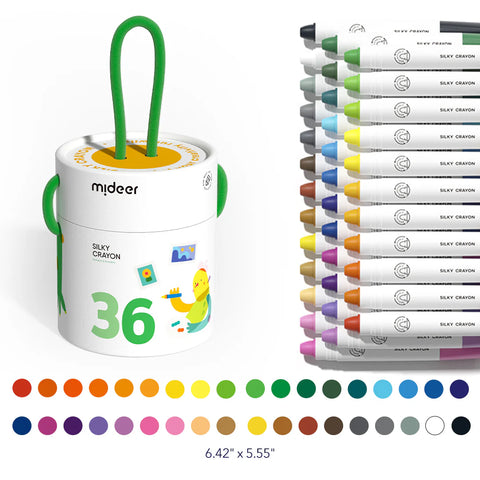Mideer Silky Crayons 36 Colors