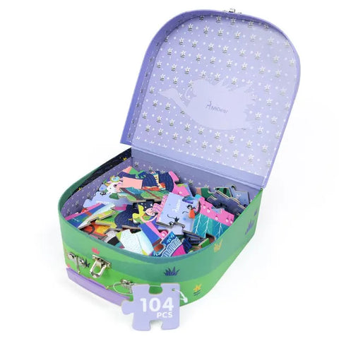 Mideer Sleeping Beauty Portable Puzzle Box 104 Pieces