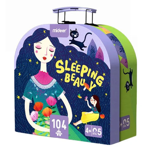 Mideer Sleeping Beauty Portable Puzzle Box 104 Pieces