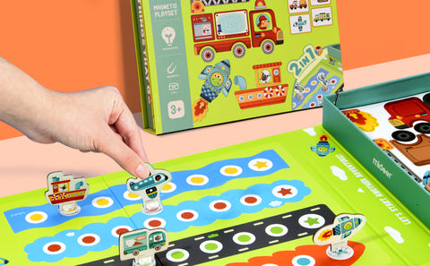 Mideer Things That Go Magnetic Playset 59 Pieces