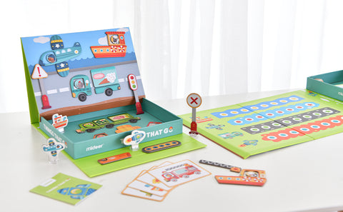 Mideer Things That Go Magnetic Playset 59 Pieces