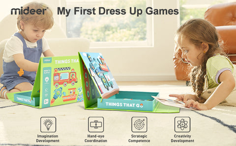 Mideer Things That Go Magnetic Playset 59 Pieces