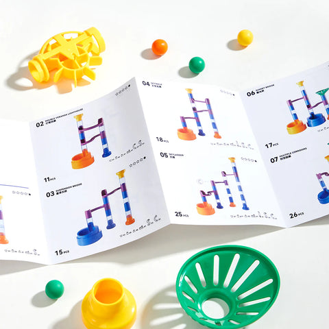 Mideer Track Marble Building Blocks 51 Pieces