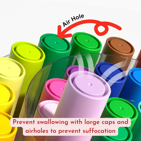 Mideer Washable Round Tip Markers 24 Colours