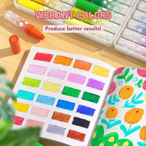 Mideer Washable Round Tip Markers 24 Colours