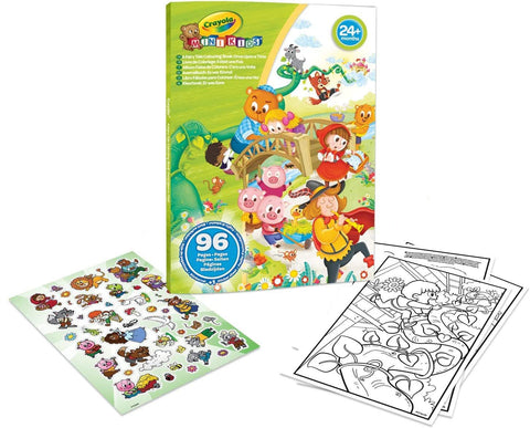 Mini Kids Giant Coloring Book & Stickers Sheet, Fairy Tale