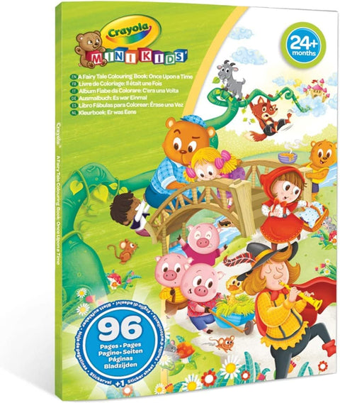 Mini Kids Giant Coloring Book & Stickers Sheet, Fairy Tale