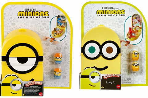 Minions, The Rise of Gru Splat 'Ems Playset Toy with 2 Mini-Figures Assortment