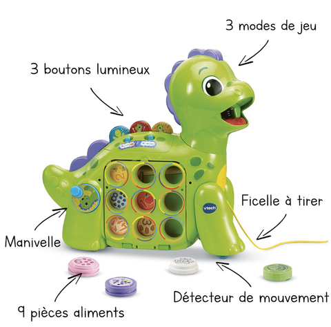 VTech Mon Dino Apprenti Glouton