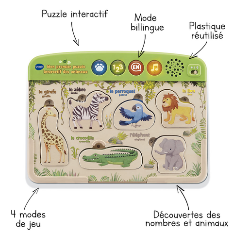 Mon Premier Puzzle Interactif Des Animaux