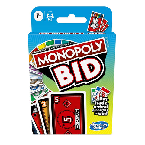 Hasbro Gaming Monopoly Bid Card Game