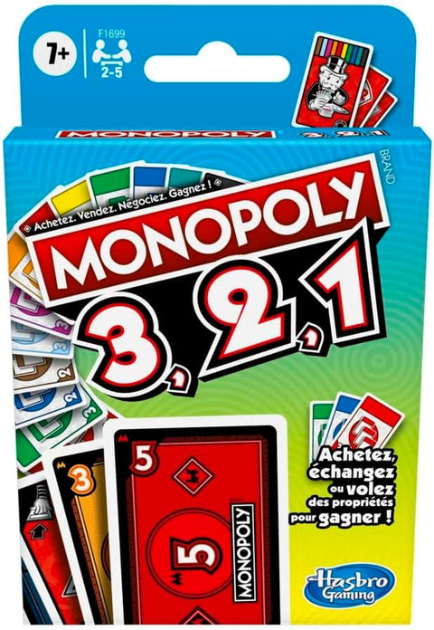 Hasbro Gaming Monopoly Bid Card Game, French
