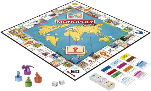Monopoly Travel World Tour Board Game, English