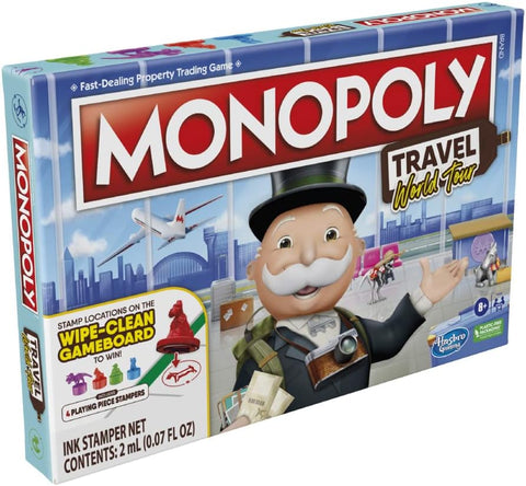 Monopoly Travel World Tour Board Game, English