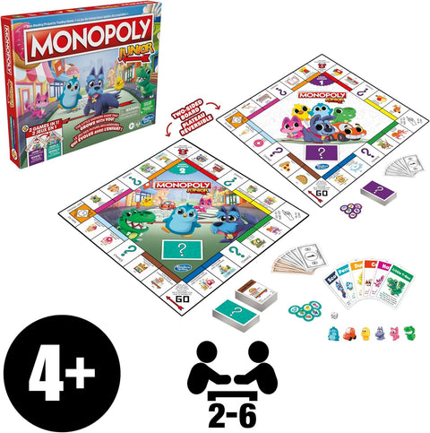 Monopoly Junior 2 in 1 Board Game French