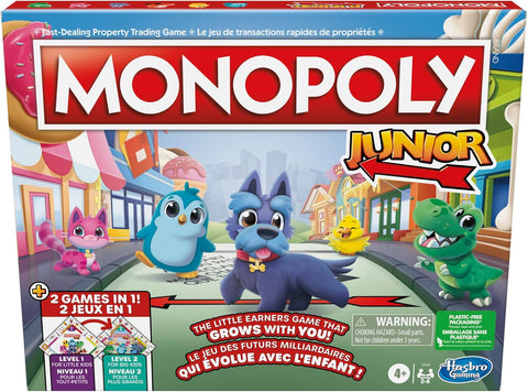 Monopoly Junior 2 in 1 Board Game French