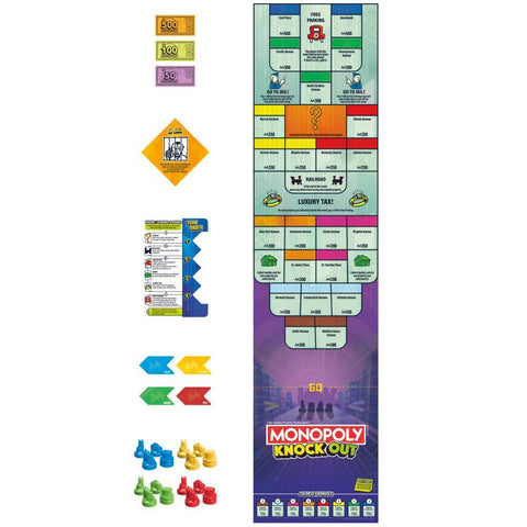 Monopoly Knockout Family Party Game