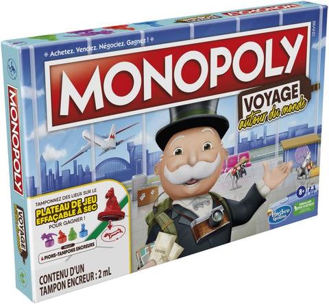 Monopoly Voyage Autour du Monde Jeu de société, French