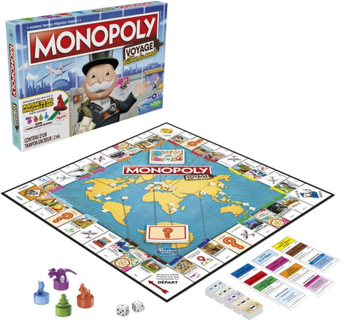 Monopoly Voyage Autour du Monde Jeu de société, French