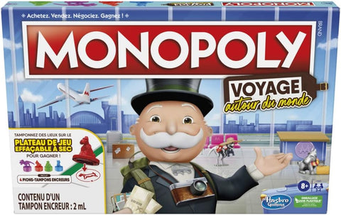 Monopoly Voyage Autour du Monde Jeu de société, French