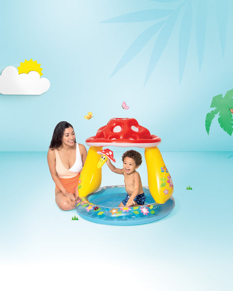 Mushroom Inflatable Kiddie Pool 101x89cm