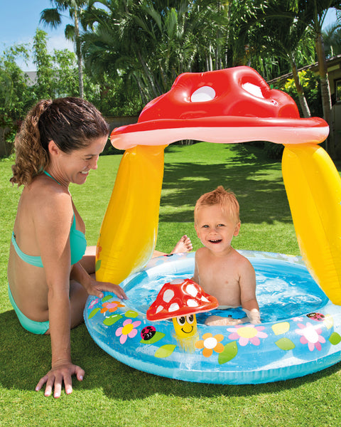 Mushroom Inflatable Kiddie Pool 101x89cm