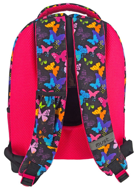 Must Butterflies 3 Compartments Backpack 43cm