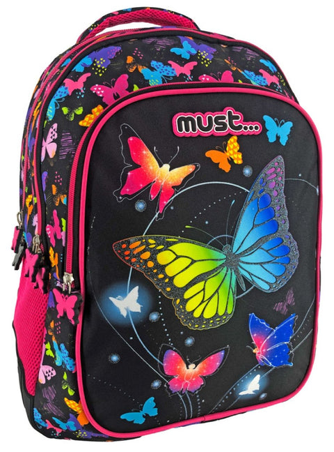 Must Butterflies 3 Compartments Backpack 43cm