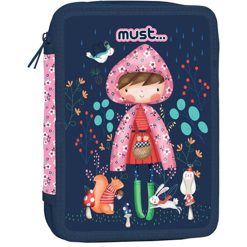 Must Hello Rain Double Decker Filled Pencil Case