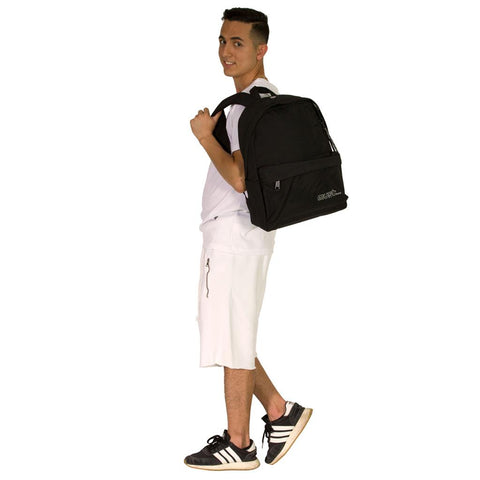 Must Monochrome 1 Compartment Backpack 42cm Black