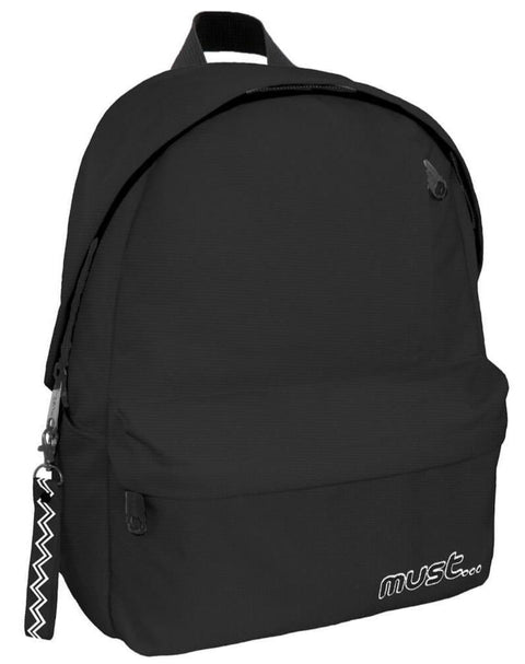 Must Monochrome 1 Compartment Backpack 42cm Black