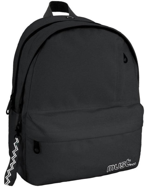 Must Monochrome 2 Compartments Backpack 42cm Black