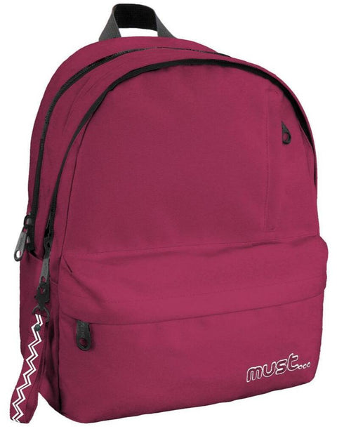 Must Monochrome 2 Compartments Backpack 42cm Bordeaux