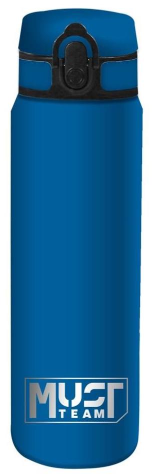 Must Monochrome Stainless Steel Water Bottle Blue 600ml