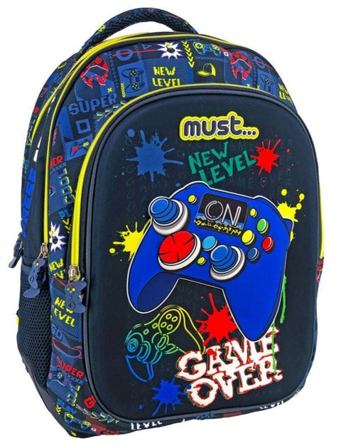 Must Press Start 3 Compartments Backpack 43cm