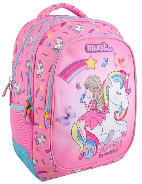 Must Unicorn Dreams 3 Compartments Backpack 43cm