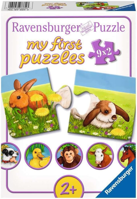 My First Puzzles, Adorable Animals, 9x2 pieces