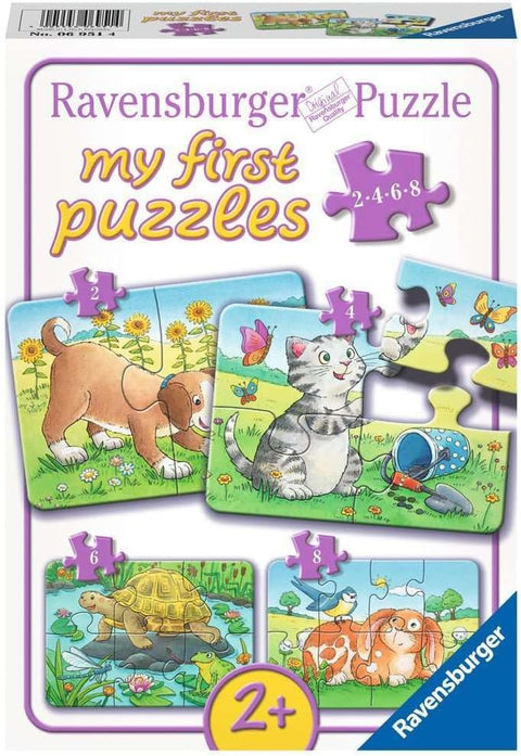 My First Puzzles, Cute Pets, 2-4-6-8 pieces