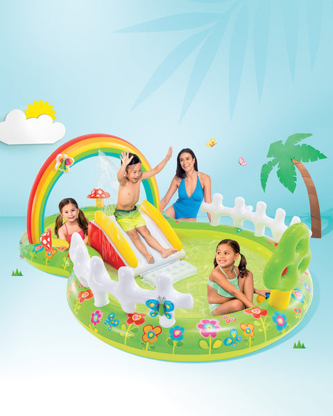 My Garden Inflatable Play Center With Slide 290x180x104cm